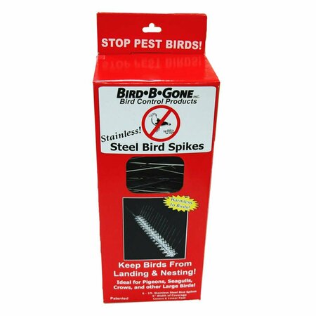 BIRD-B-GONE Bird B Gone Inc.  5&quot; Stainless Steel Bird Spikes BI131592